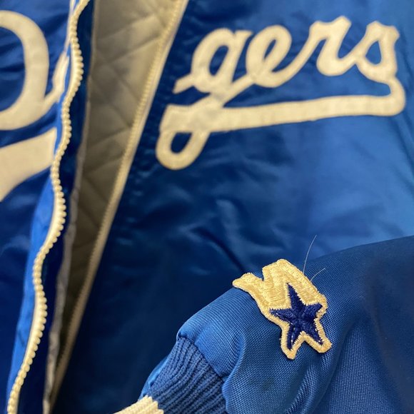 Starter - Los Angeles Dodgers vintage Satin Bomber Jacket (1989) L - Picture 4 of 5